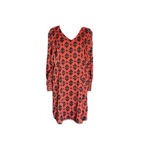 SCAPA Lauren Perre V-Neck‎ Pattern Dress Small